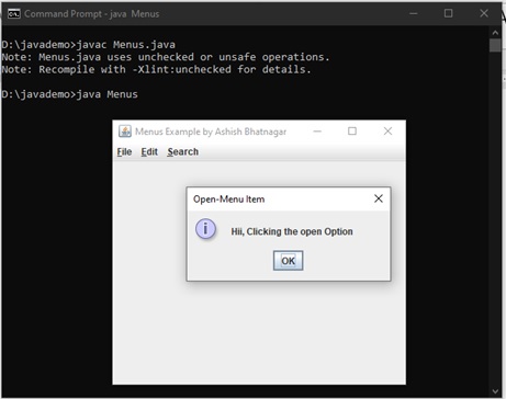 Java applets project demo