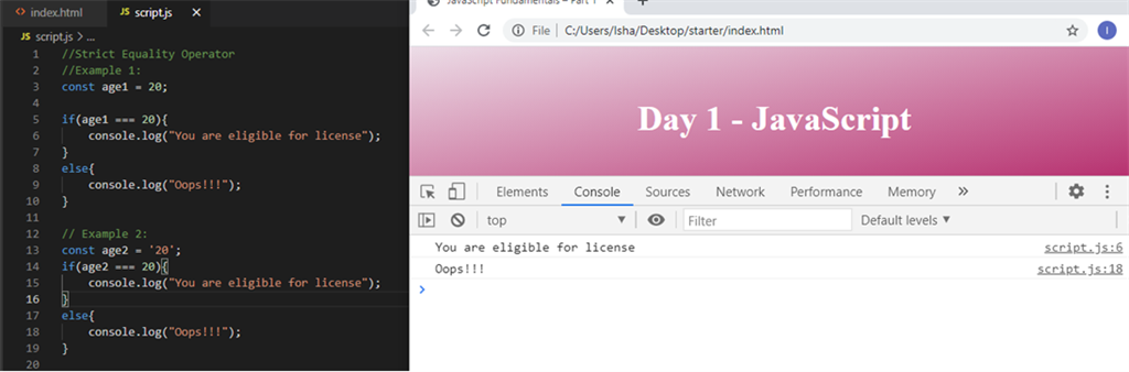 JavaScript Fundamentals