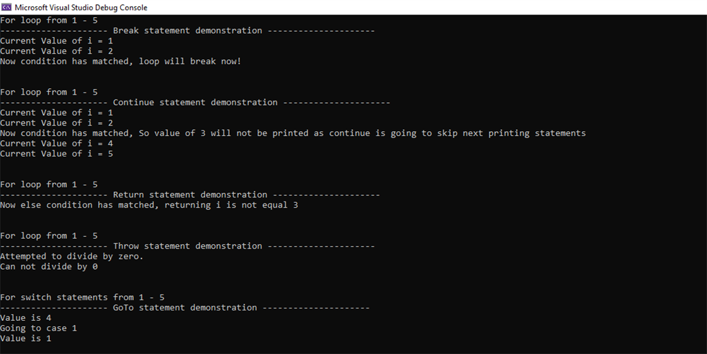 Jump Statements Simplified With Flow Chart