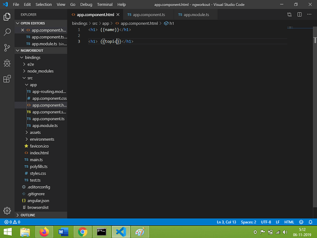 Kick Start With Angular 8 Data Binding