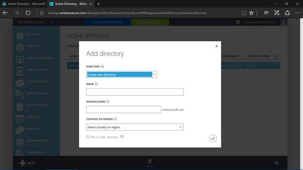 new Active Directory 