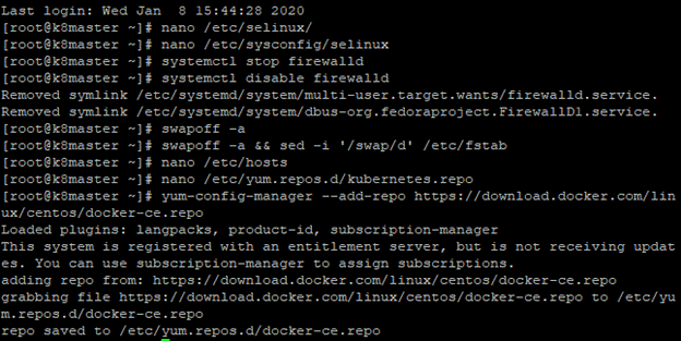 Kubernetes Installation In Redhat And CentOS