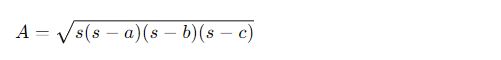 Heron's Formula
