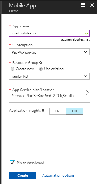 Azure Mobile Service
