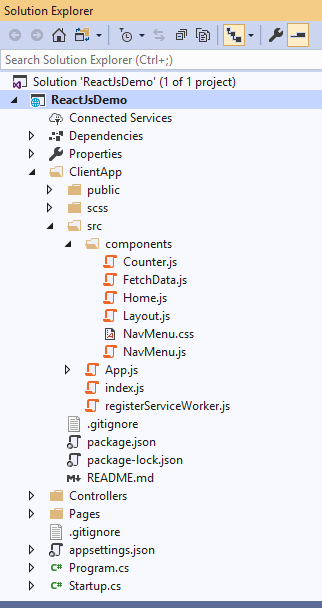 Build React App Using Visual Studio 2019