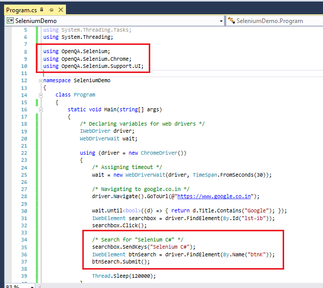 Learn About Selenium Using C#