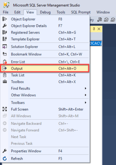 SQL Server Management Studio