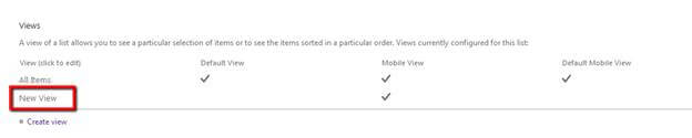 Editing and Deleting a SharePoint List View