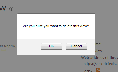 Editing and Deleting a SharePoint List View