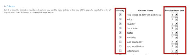 Creating a SharePoint List View