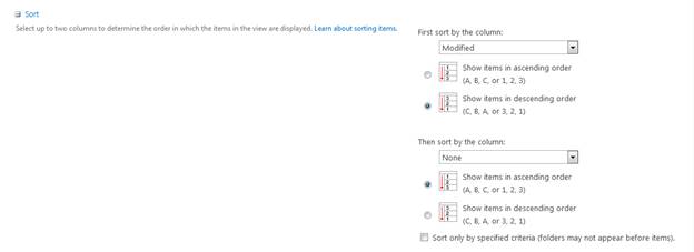 Creating a SharePoint List View