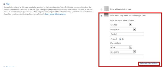 Creating a SharePoint List View