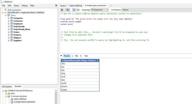 Learn To Use LINQPad