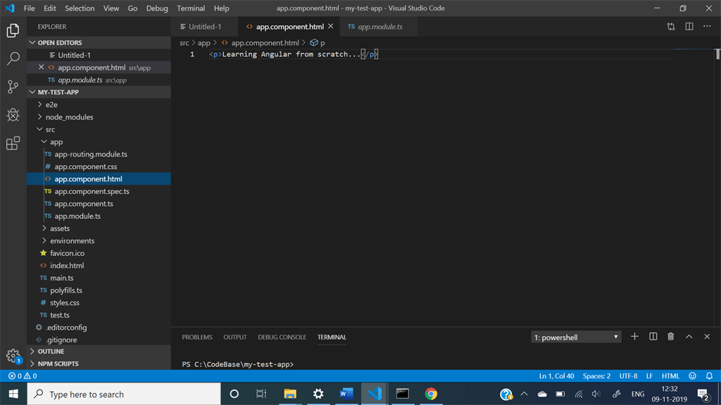 Learning Angular 8 - Lab 2 (Basic Concepts)