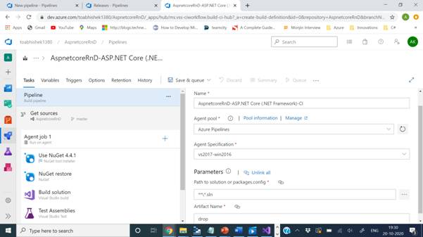 Learning Azure Devops - Build And Release Pipeline