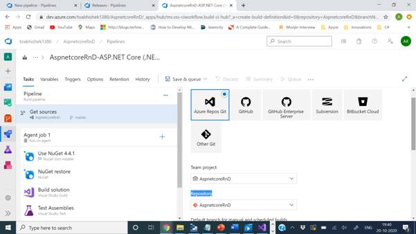 Learning Azure Devops - Build And Release Pipeline