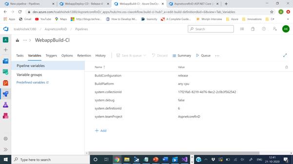 Learning Azure Devops - Build And Release Pipeline