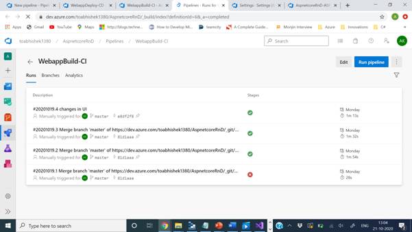 Learning Azure Devops - Build And Release Pipeline