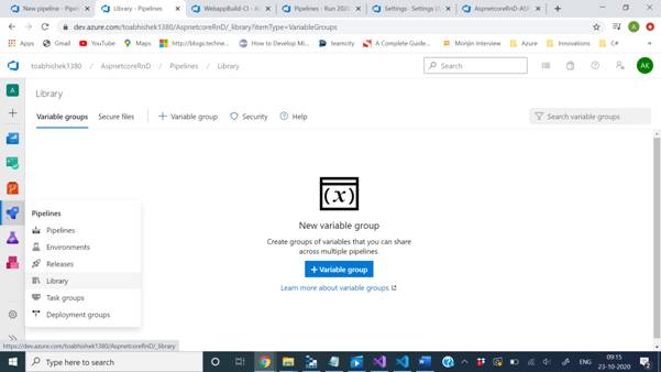 Learning Azure Devops - Variables, Variable groups, Gates And Approvals