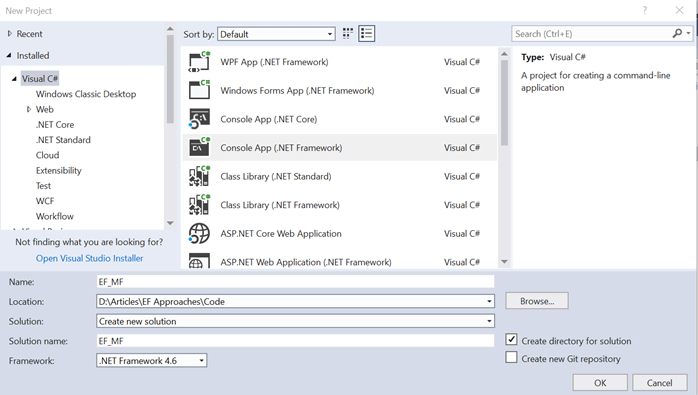 Data Access Approaches of Entity Framework in .NET