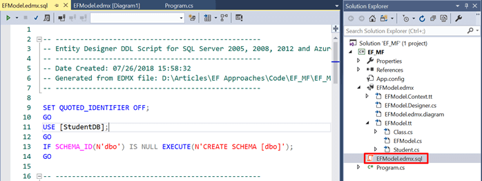 Data Access Approaches of Entity Framework in .NET