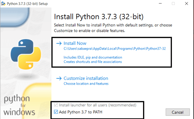 Learning Python - Installation Steps on Windows 10