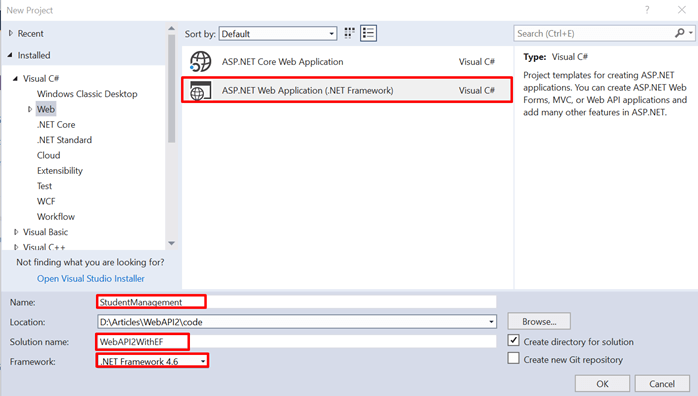 Web API 2 with Entity Framework 6 Code First Migrations
