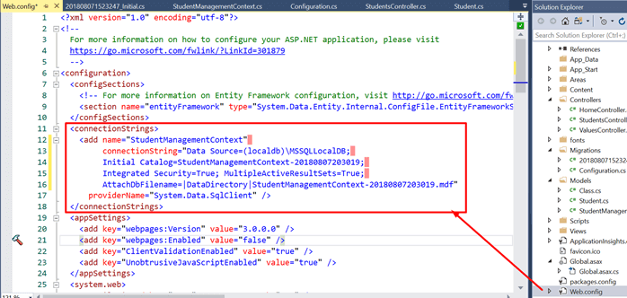 Web API 2 with Entity Framework 6 Code First Migrations