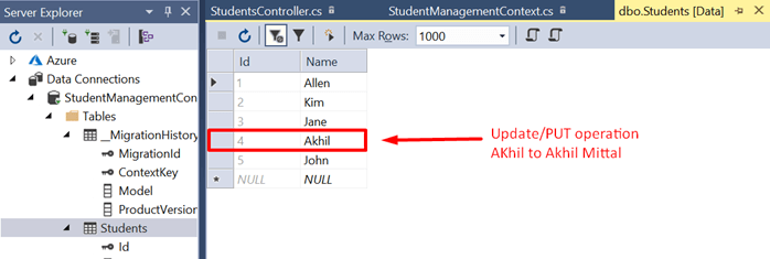 Web API 2 with Entity Framework 6 Code First Migrations