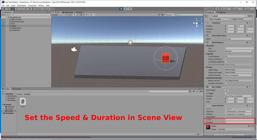 Lerp GameObject Forward And Backward Of A 3D Object Using C# Scripts In ...