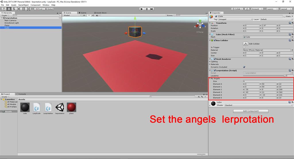 Lerp Rotation Of A 3D Object Using C# Scripts In Unity