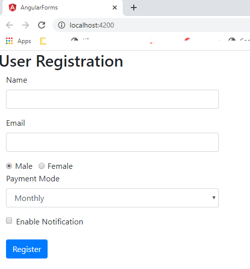 Let's Develop An Angular Application - Angular Template Driven Forms