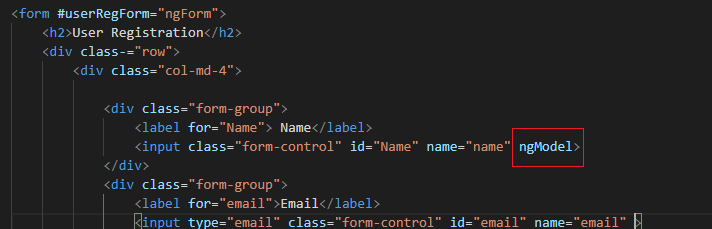 Let's Develop An Angular Application - Angular Template Driven Forms