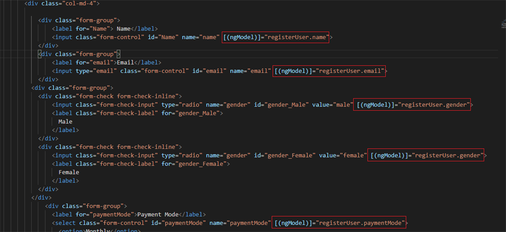Let's Develop An Angular Application - Angular Template Driven Forms