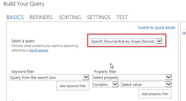 Limiting Search For A Specific Library In SharePoint 2013