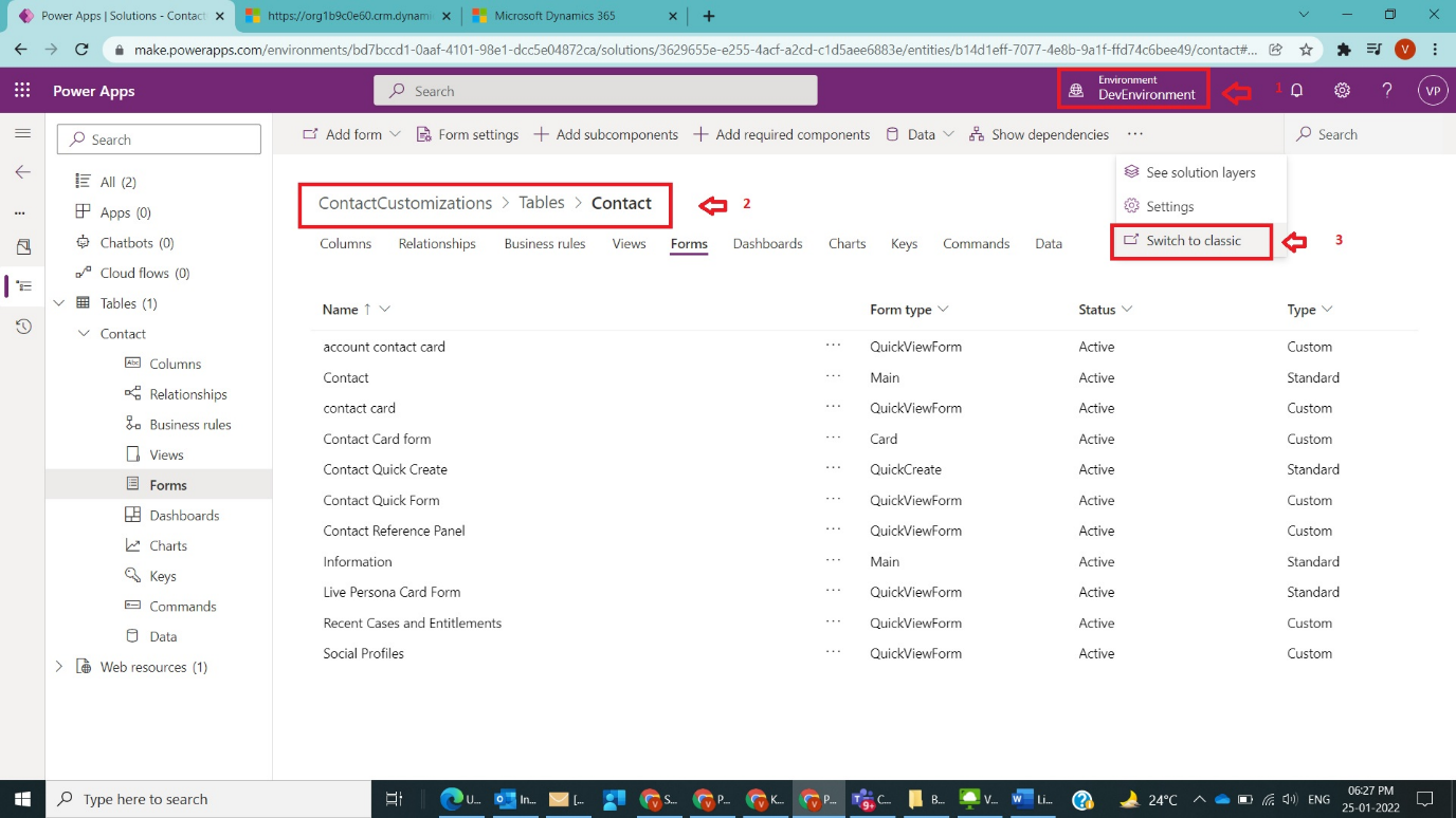 Link Web resource to Form using Classic UI in Dynamics CRM Figure 2
