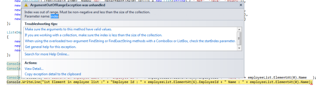 LINQ Extension Methods - Element Operator And Set Operator