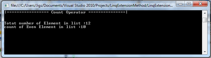 Linq extension methods Quantifier and Aggregation operator