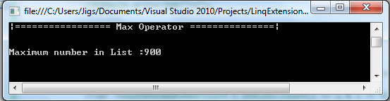 Linq extension methods Quantifier and Aggregation operator