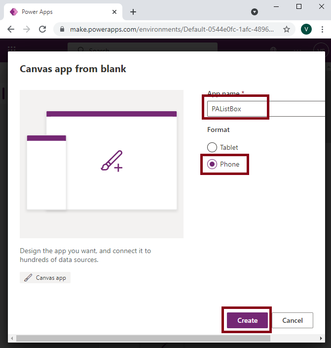 List Box Control In Power Apps