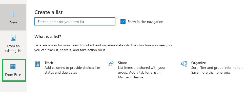SharePoint List Using Microsoft Excel
