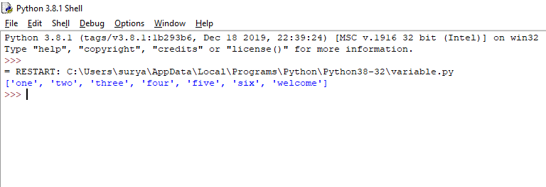 Lists in Python
