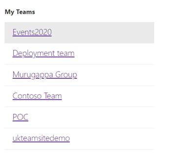 List Joined Teams Using Graph API In SharePoint Framework