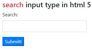 List Of New Input Types In HTML 5
