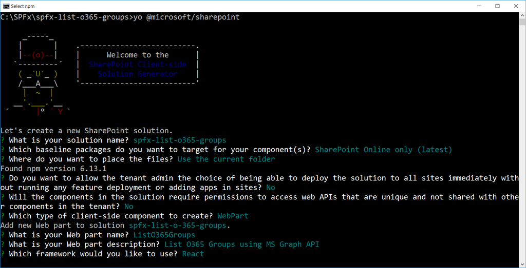 List Out Office 365 Groups With SPFx