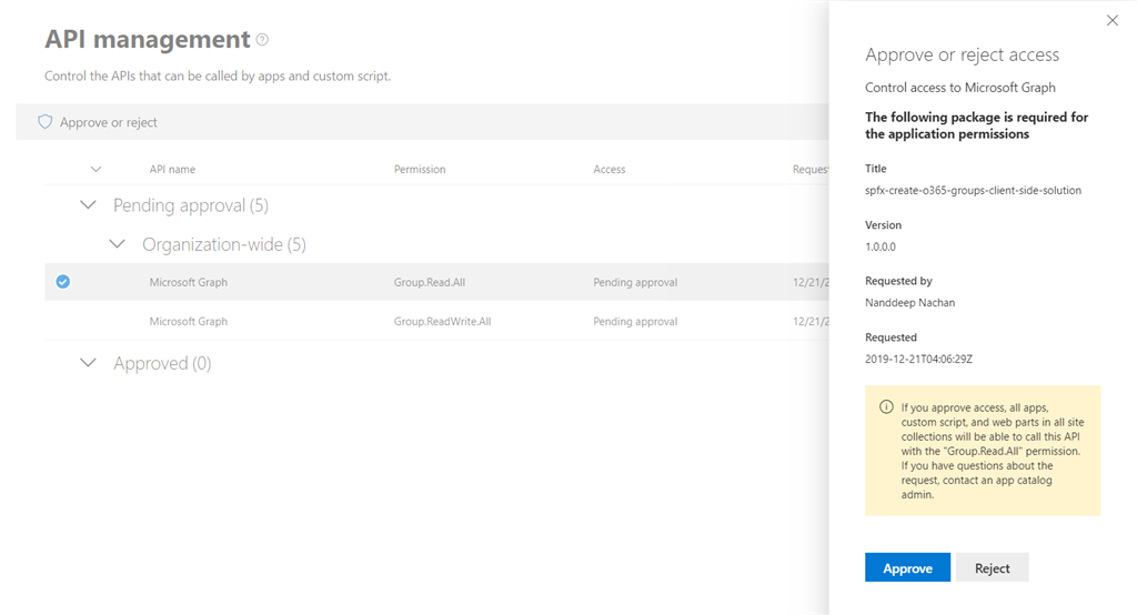 List Out Office 365 Groups With SPFx