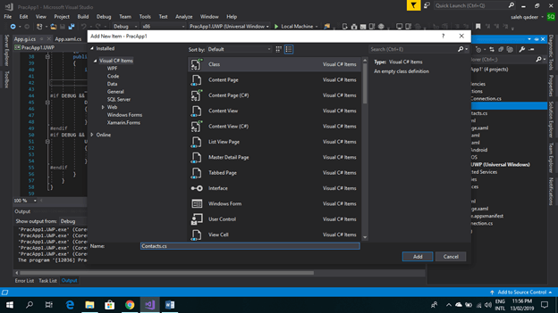 ListView And Creating List In Xamarin