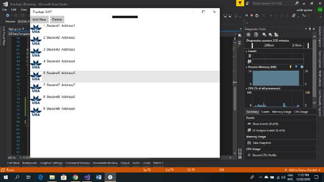 List creator. Xamarin SWIPEVIEW.