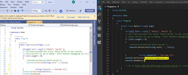 Live Share Feature In Visual Studio 2019 And Visual Studio Code