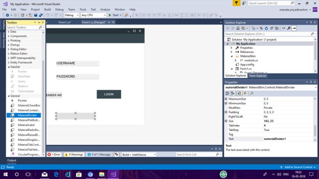 Material checkbox